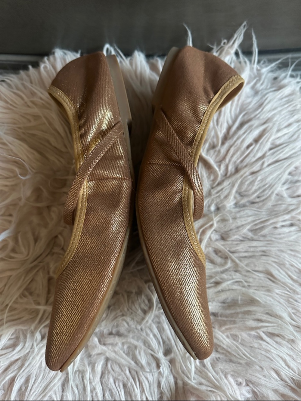 Jewel Badgley Mischka Metallic Bronze Mary Jane Flats - Picture 3 of 6